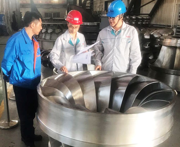 業(yè)主代表到格泰水電出席越南南思量電站混流式轉(zhuǎn)輪項(xiàng)目最終檢驗(yàn)